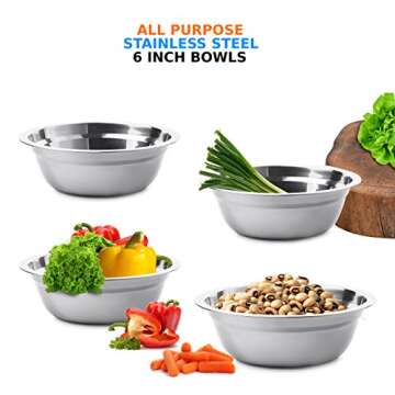 Stainless Steel Portable Bowl Set - Ideal for Outdoor Activities