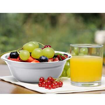 Stainless Steel Portable Bowl Set - Ideal for Outdoor Activities