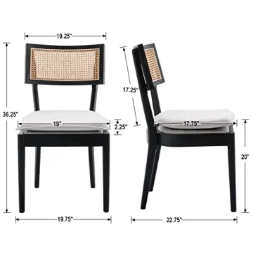 Stylish Rattan Dining Chairs Set for Elegant Dining Spaces