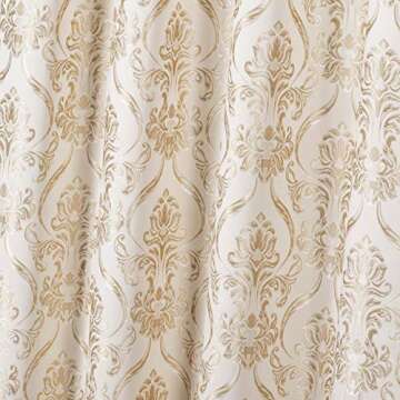 All American Collection New 4 Piece Drape Set with Attached Valance and Sheer with 2 Tie Backs Included (84" Length, Beige)