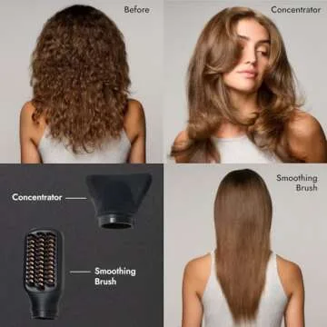 ion Luxe 8In1 Airstyler Pro, Interchangeable Hair Dryer & Curler for All Hair Types