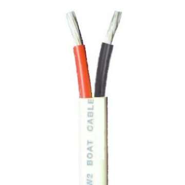 8/2 AWG Duplex Tinned Marine Wire, Red/Black 25 Feet