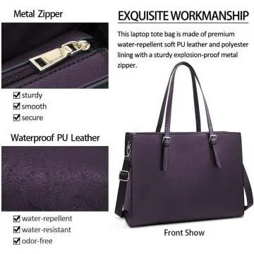Lightweight 15.6 Inch Laptop Bag for Women