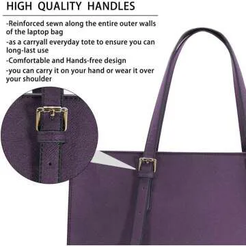 Lightweight 15.6 Inch Laptop Bag for Women