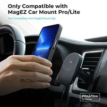 pitaka Magnetic Case for iPhone 13 Pro-6.1 Inch [MagEZ Case 2] 100% Aramid Fiber Slim Fit iPhone 13 Pro Case MagSafe, 3D Grip Touch, Black/Grey (Twill)