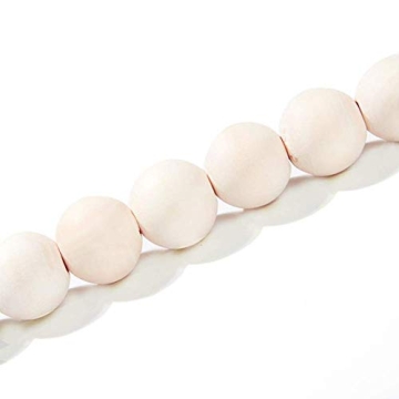 57inch Rustic Wood Bead Garland for Home Decoration