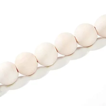 57inch Rustic Wood Bead Garland for Home Decoration