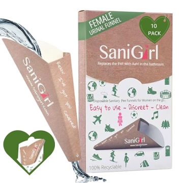 SaniGirl Disposable Pee Funnel for Women – Travel-Friendly Feminine Hygiene Solution
