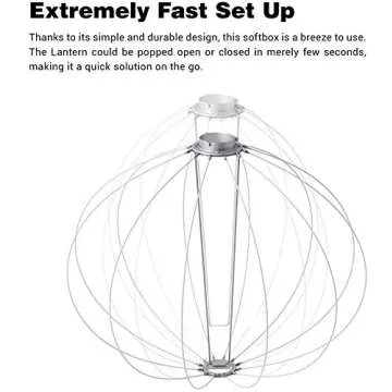 Godox CS-65D Lantern Softbox 25.6inch/65cm Soft Lighting Modifier for Godox SL-60W SL150W II FV150 AD300PRO AD400PRO AD600BM VL150 VL300