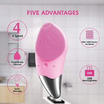 Tebbs Facial Cleaning Brush for Deep Cleansing and Massage