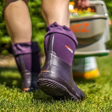 HISEA Ankle High Neoprene Garden Boots for All Seasons
