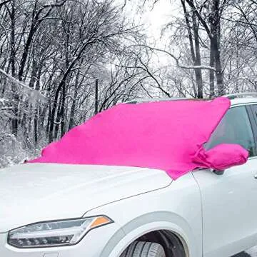 Candy Cars Pink Windshield Cover: Year-Round Protection