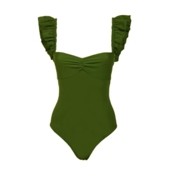 IDOPIP Women's Floral Swimsuit Set with Cover-up Skirt