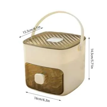 Multi-Layer Storage Portable Ice Maker with Ice Bin - Fast & Compact Design for All Occasions