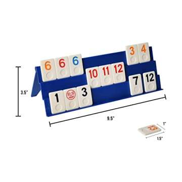 Point Games Classic Rummy Cube Game with 3 Tier Racks