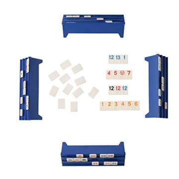 Point Games Classic Rummy Cube Game with 3 Tier Racks