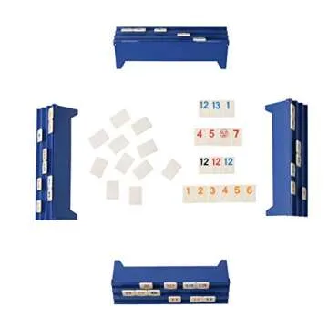 Point Games Classic Rummy Cube Game with 3 Tier Racks