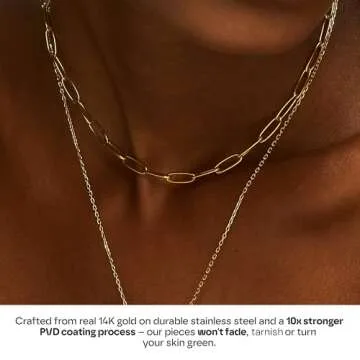Hey Harper Gold Necklace - Waterproof & Trendy Jewelry