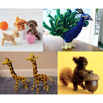 Anvin Pipe Cleaners 100 Pcs 10 Colors for Creative Crafts