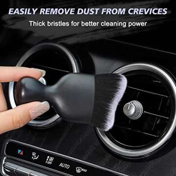 Ouzorp Car Interior Dust Brush for Effective Cleaning