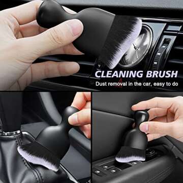 Ouzorp Car Interior Dust Brush for Effective Cleaning