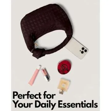 Woven Bag for Women - Woven Purses - Small Hobo Bags - Fashion Knotted Top Handle Handbags Clutch - Soft Vegan Leather Dark Chocolate Brown