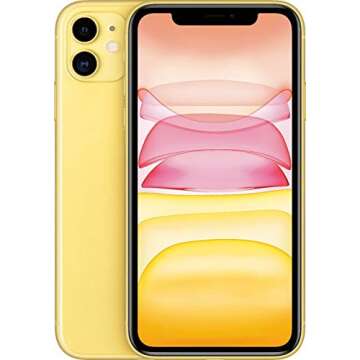 Apple iPhone 11, US Version, 128GB, Yellow - Unlocked (Renewed)
