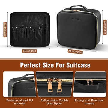 AZ GOGO Lighted Makeup Bag for Travel & Organization