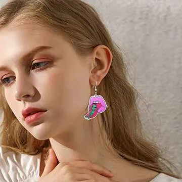 Fun Cute UFO Dangle Earrings for Women - Novelty Style