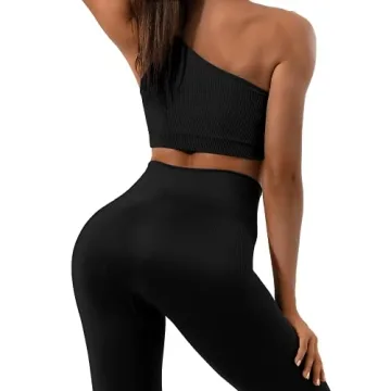 Sportneer Ribbed Seamless Workout Set for Women