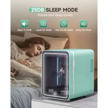 CUTIEWORLD Mini Fridge with LED Light for Skincare and Makeup
