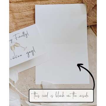 Funny Engagement Card for Newly Engaged Couples – Sarcastic Wedding Congratulations Card