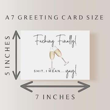 Funny Engagement Card - Sarcastic Congratulations Card for Couples