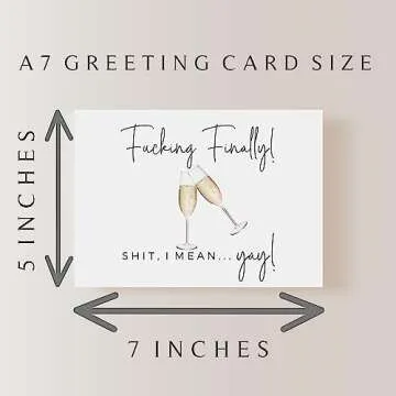 Funny Engagement Card - Sarcastic Congratulations Card for Couples