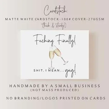 Funny Engagement Card - Sarcastic Congratulations Card for Couples