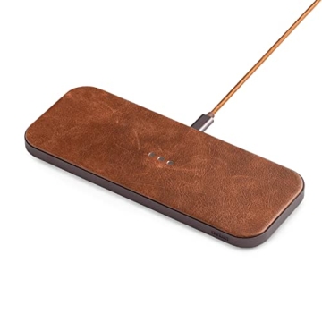 Courant Catch:2 Italian Leather Dual Wireless Charging Pad for iPhone & AirPods