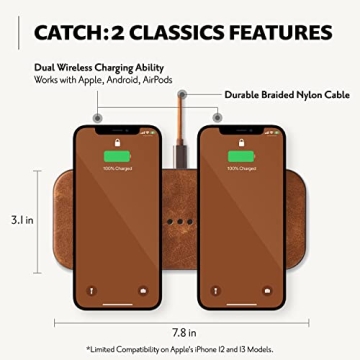 Stylish Courant Catch:2 Wireless Charger for iPhone and AirPods
