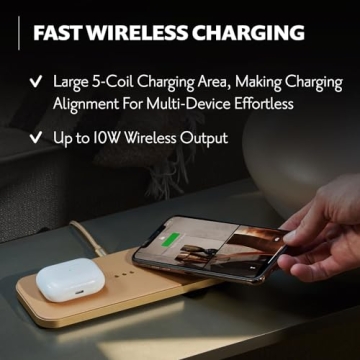 Stylish Courant Catch:2 Wireless Charger for iPhone and AirPods