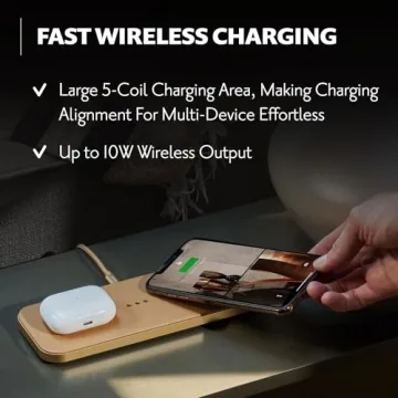 Stylish Courant Catch:2 Wireless Charger for iPhone and AirPods