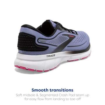 Brooks Women’s Trace 2 Neutral Running Shoe - Purple Impression/Black/Pink - 9 Medium
