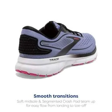 Brooks Women’s Trace 2 Neutral Running Shoe - Purple Impression/Black/Pink - 9 Medium