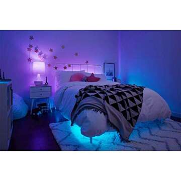 GE Lighting CYNC Smart Full Color A19 LED Light Bulb, 60W Replacement, Bluetooth/Wi-Fi Enabled, Alexa + Google Home Compatible Without Hub, 1-Pack (Packaging May Vary)