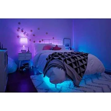 GE Lighting CYNC Smart Full Color A19 LED Light Bulb, 60W Replacement, Bluetooth/Wi-Fi Enabled, Alexa + Google Home Compatible Without Hub, 1-Pack (Packaging May Vary)