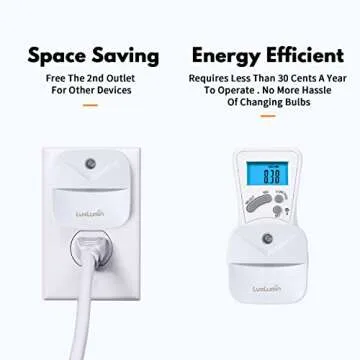 LuxLumin LED Night Light, Night Lights Plug into Wall with Smart Dusk to Dawn Sensor, Automatically Turn on and Off,Night Light for Kids,Bedroom,Bathroom,Stairs,Warm White, 4 Packs