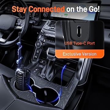 Arcshell Rechargeable Long Range Two-Way Radios with Earpiece 2 Pack Arcshell AR-5 Walkie Talkies Li-ion Battery and Charger Included