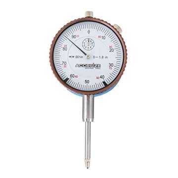 Accusize Industrial Tools Magnetic Back with 0-1'' by 0.001'' Dial Indicator, Eg08-1600
