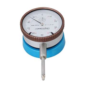 Accusize Industrial Tools Magnetic Back with 0-1'' by 0.001'' Dial Indicator, Eg08-1600