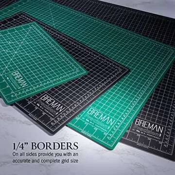 WA Portman Craft Knife Set & Craft Cutting Mat - 18x24 inch 2-sided Self-Healing Craft Cutting Board & 7pc Hobby Knife Set with 10 Extra Blades - Precision Knife with Blades & Hobby Cutting Mat Set