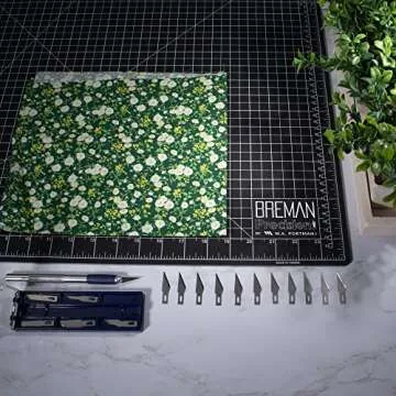 WA Portman Craft Knife Set & Craft Cutting Mat - 18x24 inch 2-sided Self-Healing Craft Cutting Board & 7pc Hobby Knife Set with 10 Extra Blades - Precision Knife with Blades & Hobby Cutting Mat Set