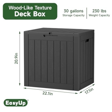 EasyUp 30 Gallon Waterproof Outdoor Storage Box